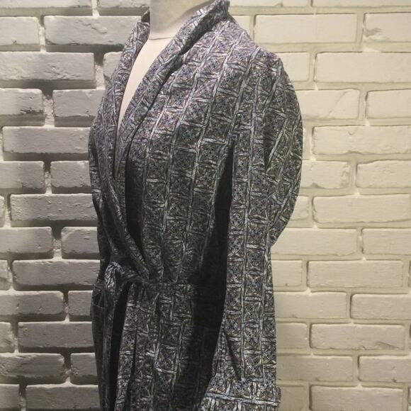 Vintage Bathrobe cotton womens S/M - Picture 3 of 4